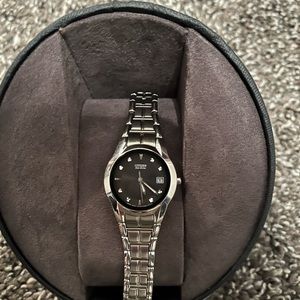 Citizens eco drive silver watch